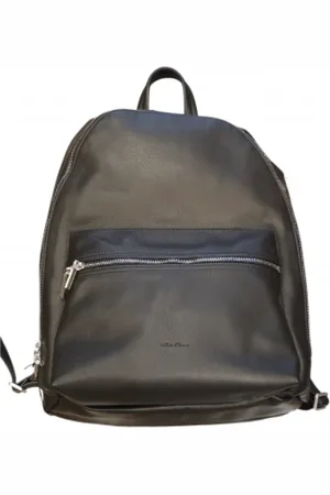 Rick Owens Backpacks, unisex, , ONE SIZE, Smooth Leather Backpack with Zipped Pockets
