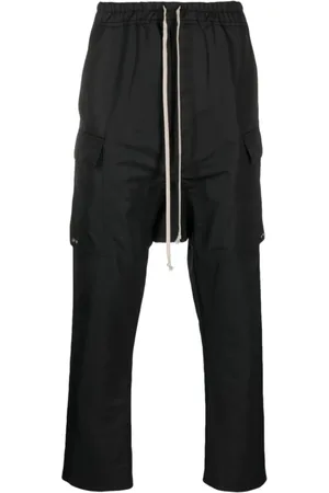 Rick Owens Straight Trousers, male, , XL, Cargo Long Tapered Trousers
