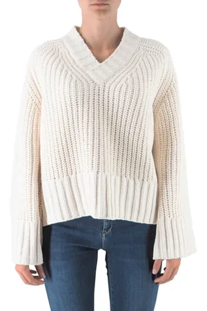 Replay V-neck Knitwear, female, , M, Cropped Top