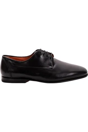 santoni Business Shoes, male, , 6 1/2 UK, Leather Lace-Up Business Shoes