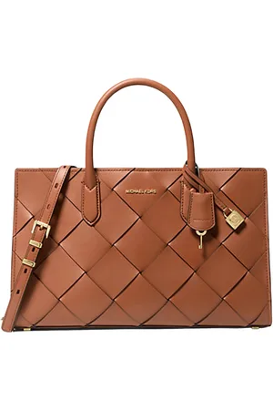 Michael Kors Handbags, female, , ONE SIZE, Woven Leather Shoulder Bag Scarlett