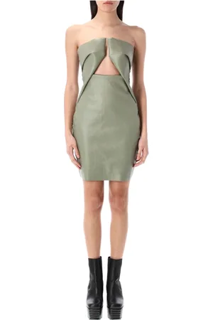 Rick Owens Geometric Cutout Strapless Dress