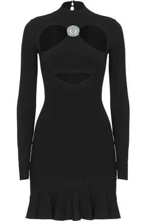 Roberto Cavalli Short Dresses, female, , XS, Ribbed-Knit Mini Dress