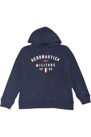 Aeronautica Militare Sweatshirts, male, , 16 Y, Hoodie Sweatshirt with Print and Embroidery