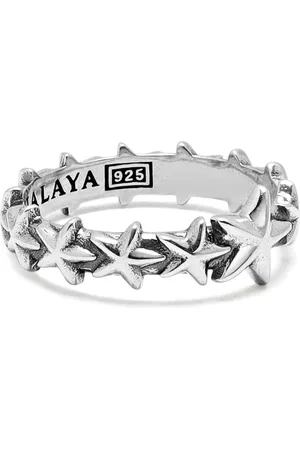 Nialaya Rings, male, , 64 MM, Sterling Silver Star Band Ring