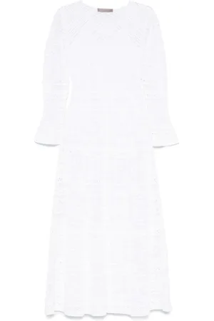 D.EXTERIOR Maxi Dresses, female, , S, V-Neck Flare Dress