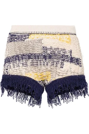 Sportmax Short Shorts, female, , S, Knitted Intarsia Shorts