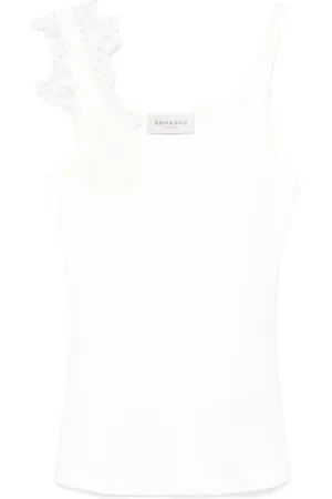 ERMANNO SCERVINO Sleeveless Tops, female, , S, Sleeveless Ribbed Top
