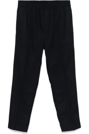 A.P.C. Sweatpants, male, , L, Navy Flannel Joggers