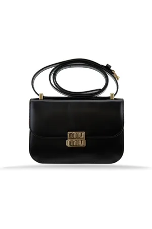 Miu Miu Cross Body Bags, female, , ONE SIZE, Leather Shoulder Bag Snap Closure
