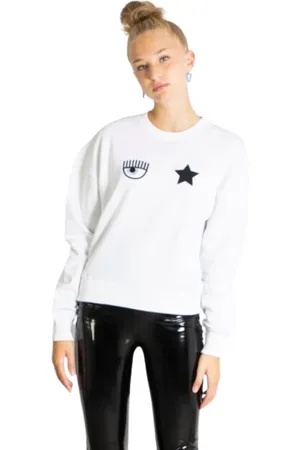 Chiara Ferragni Sweatshirts, female, , S, Crewneck Sweatshirt with Logo