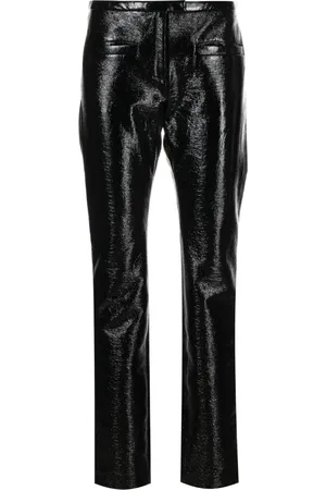 Courrèges Straight Trousers, female, , S, Tube Vinyl Tailored Trousers