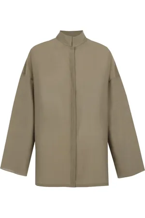Cortana Khaki Cotton Voile Shirt