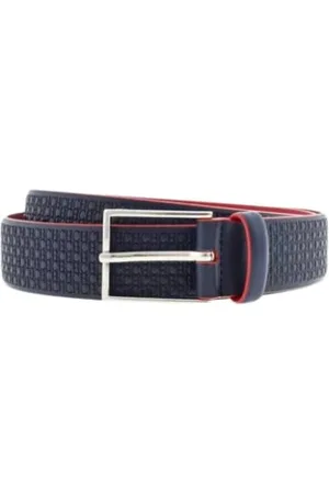 Carolina Herrera Belts, male, , 90 CM, Leather Belt with Micro Seal