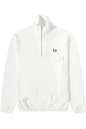 Fred Perry Sweatshirts, female, , L, Half Zip Funnel Neck Sweatshirt