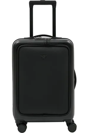 Emporio Armani Cabin Bags, male, , ONE SIZE, Zippered Plain Suitcase with Logo