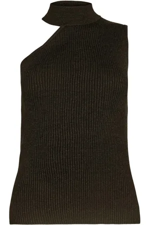 Co`Couture Badu Asym Rib Top Strik 32042 Mocca