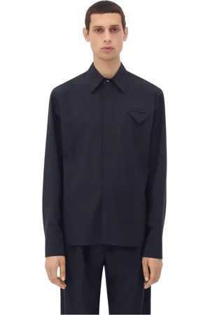 Bottega Veneta Triangle Pocket Wool Shirt