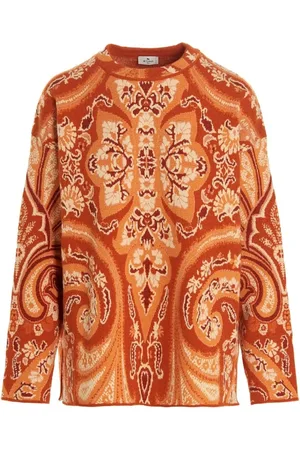 Etro Round-neck Knitwear, female, , 2XS, Intarsia-Pattern Wool Jumper