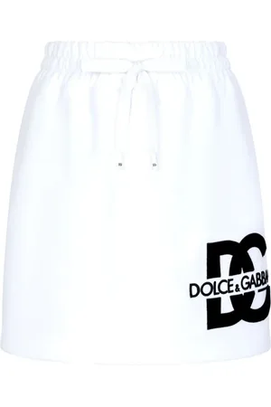 Dolce & Gabbana Logo Print High-Waisted Skirt