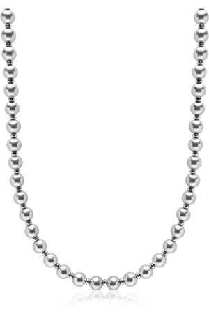 Nialaya Metallic Pearl Necklace