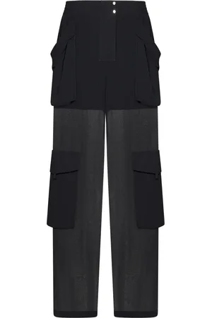 Pinko Straight Trousers, female, , S, Transparent Cargo Trousers