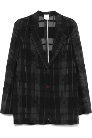 ALYSI Button-Up Jacket with Notched Lapels