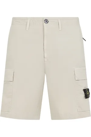 Stone Island Casual Shorts, male, , W36, Neutral Bermuda Shorts for Men