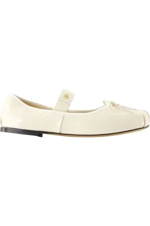 ANINE BING Ballerinas, female, , 4 UK, Ivory Smooth Calfskin Ballerinas