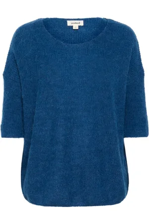 Soaked in Luxury Round-neck Knitwear, female, , XL, Knit Jumper with 3/4 Sleeves