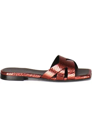Giuliano Galiano Sliders, female, , 4 UK, Blue Flat Sandals Square Open Toe