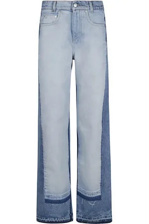 Stella McCartney Two-Tone Straight-Leg Jeans