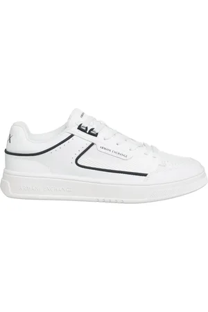Armani Exchange Sneakers, male, , 10 UK, Plain Lace-Up Trainers