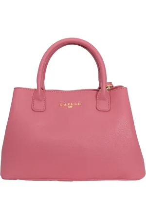 GAËLLE Metal Logo Shopper Bag in Fuchsia