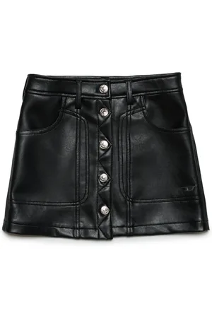 Diesel Skirts, female, , 14 Y, Imitation Leather Skirt