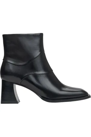 Estro Heeled Boots, female, , 7 UK, Leather Ankle Boots with Stable Heel