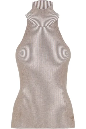 Fendi Sleeveless Tops, female, , M, Sleeveless Halter Top