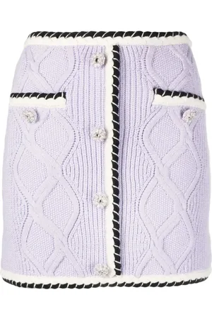 Self-Portrait Knit Mini Skirt