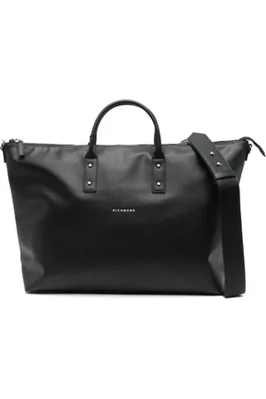 John Richmond Tote Bags, male, , ONE SIZE, Grained Texture Shoulder Bag