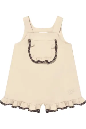 Fendi Jumpsuits, female, , 2 Y, Frilly Playsuit in