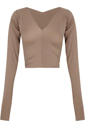 Cortana Blouses, female, , L, Cupro Stretch V-Neck Top