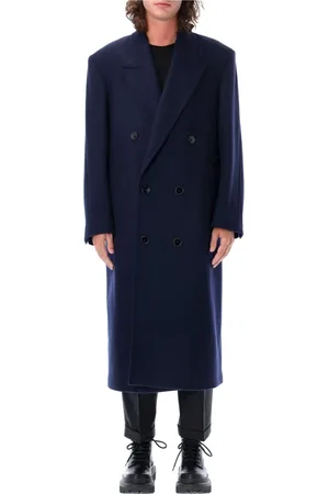 Ami Double-Breasted Coats, male, , S, Doublebreast Coat - Stylish and Trendy