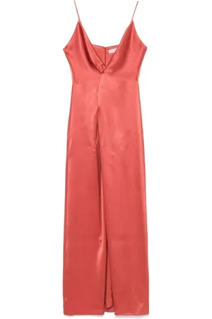 ANTONELLI Twist Detailing Spaghetti Strap Dress