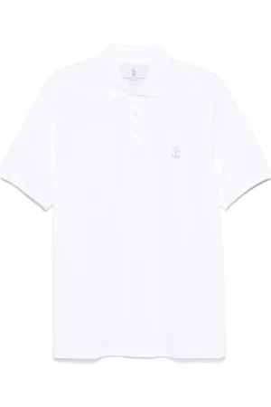 Brunello Cucinelli Polo Shirts, male, , L, Luxurious Short Sleeve Polo Ck640