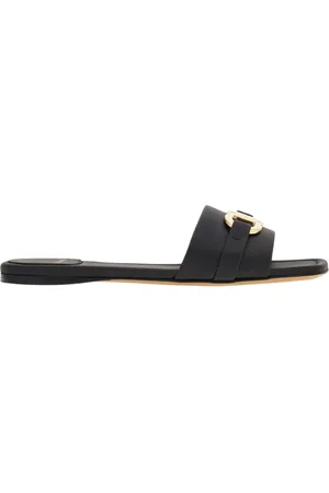 Salvatore Ferragamo Sliders, female, , 3 UK, Elisir Nero Leah Sliders