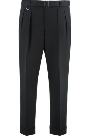 Paolo Pecora Suit Trousers, male, , M, Slim Fit Chino Trousers with Roll-Up Cuffs