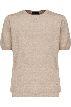 FAY Linen Cotton T-shirt Polo