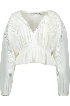 IRO Blouses, female, , L, V-Neck Blouse with Puff Sleeves
