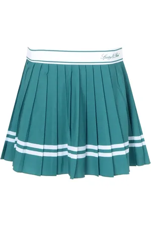 Sporty & Rich Vendome Script Pleated Skirt