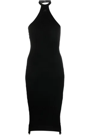Courrèges Knitted Dresses, female, , L, Knit Dress with Glitter Details